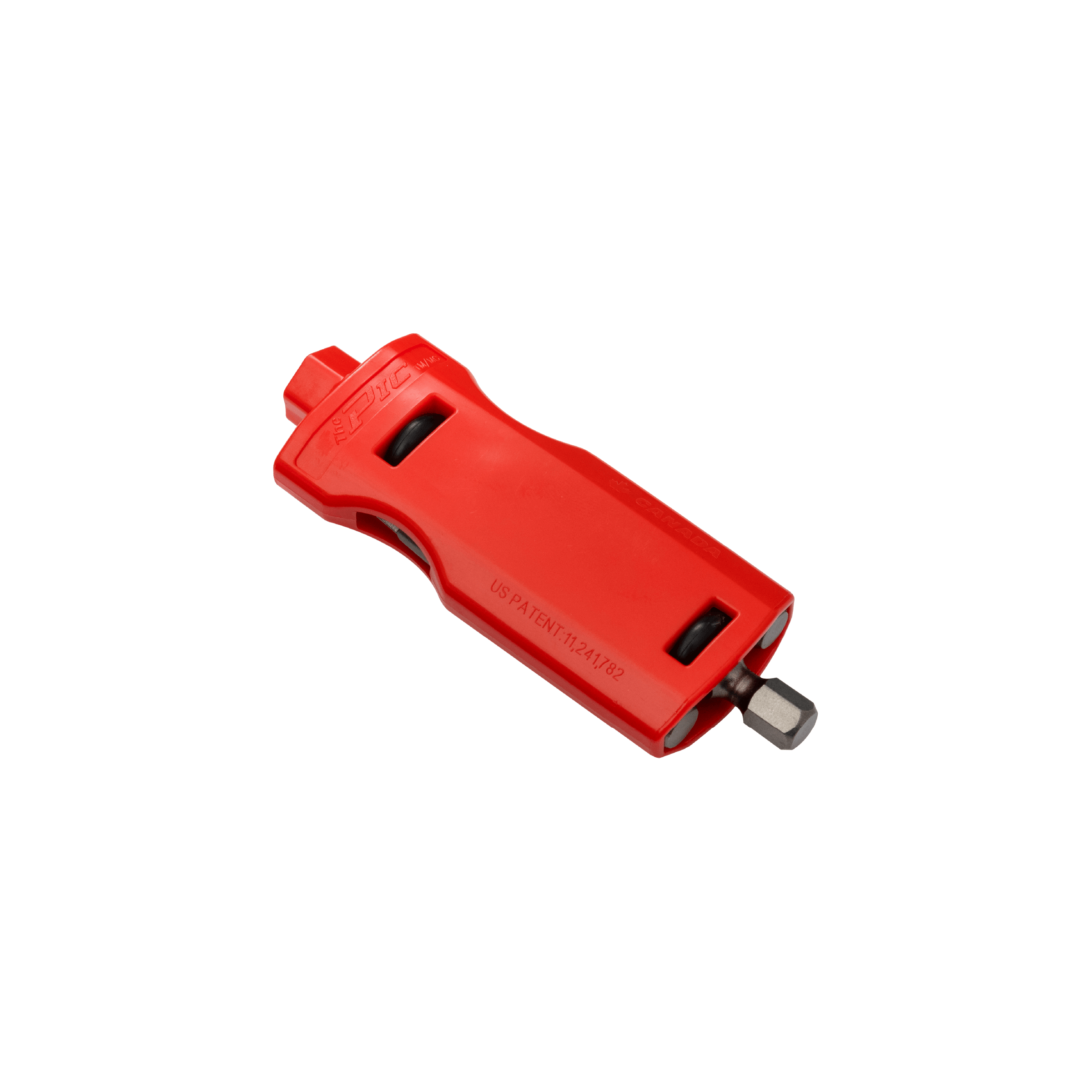 Red tool with a white background